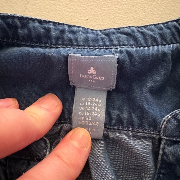 Toddler Jean dress and cherry jump suit . Sizes 18,18-24 month - Picture 5 of 5